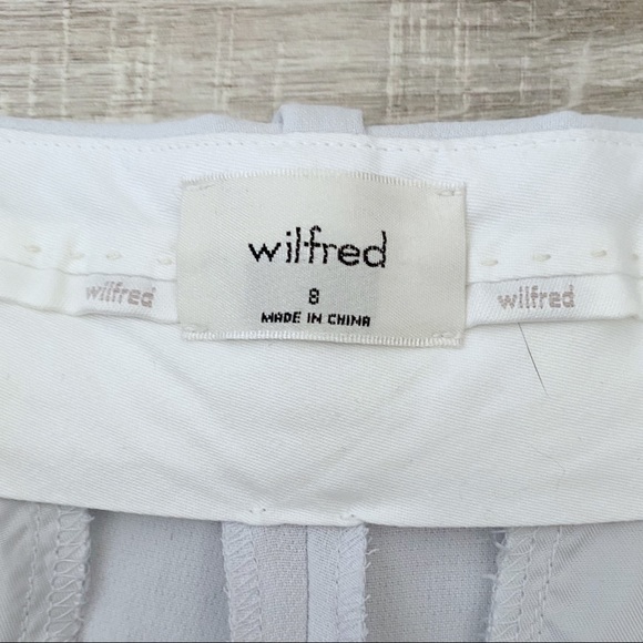 SOLD - aritzia Wilfred Effortless 5” Frozen Grey High Waisted Dress Shorts 8 M - Picture 7 of 9